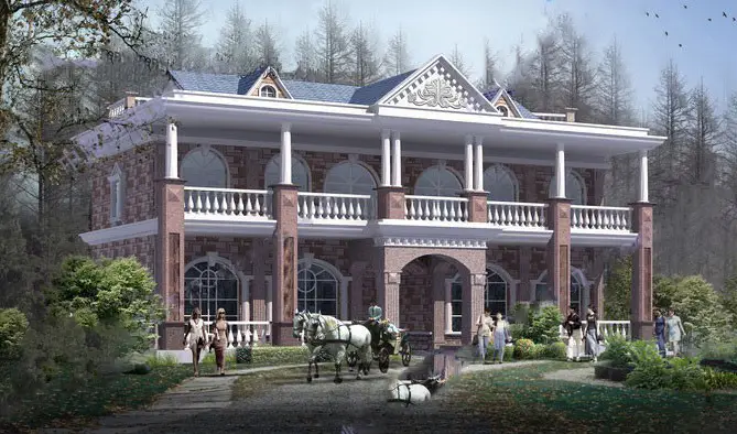 二层（20.6×8.8米）联排双拼别墅CAD图纸下载