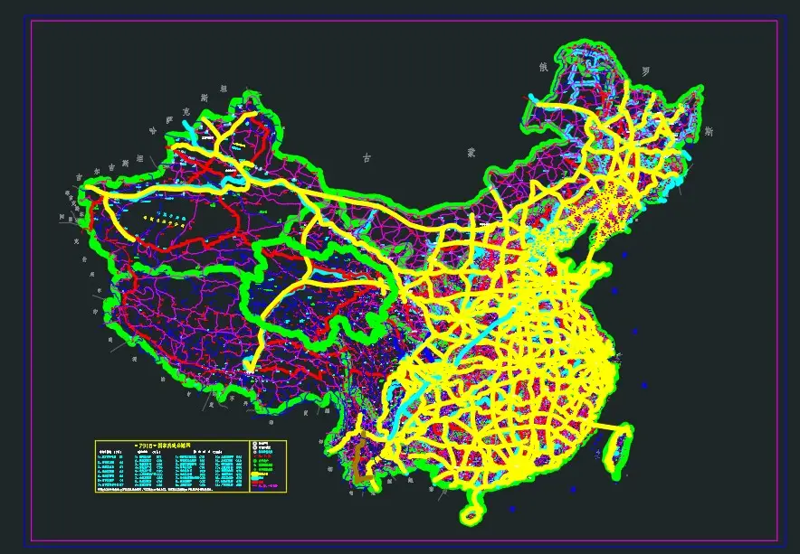 中国地图CAD公路完整版下载