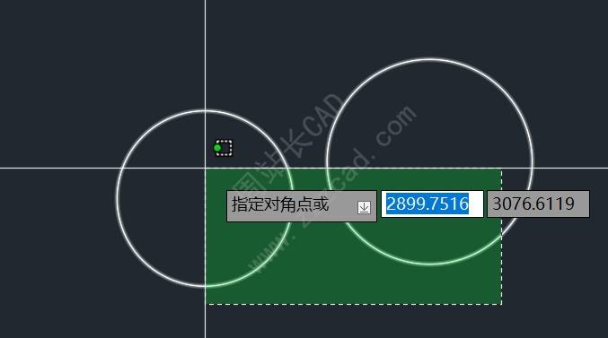 CAD窗口选择和窗交选择有什么区别，颜色能改？