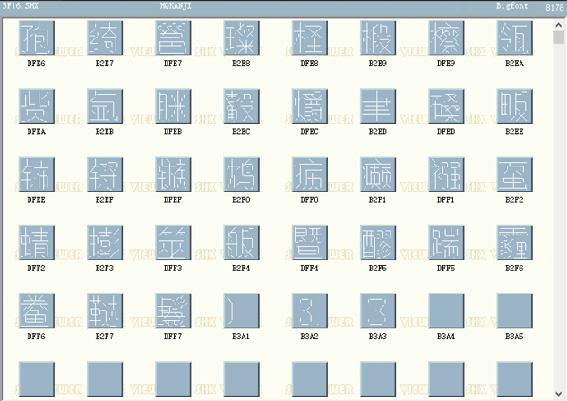 BF16.shx字体下载