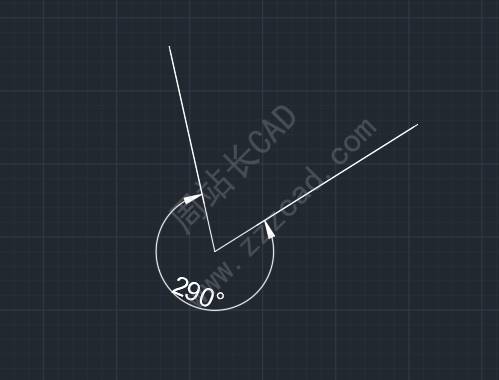 CAD如何标注大于180度的角