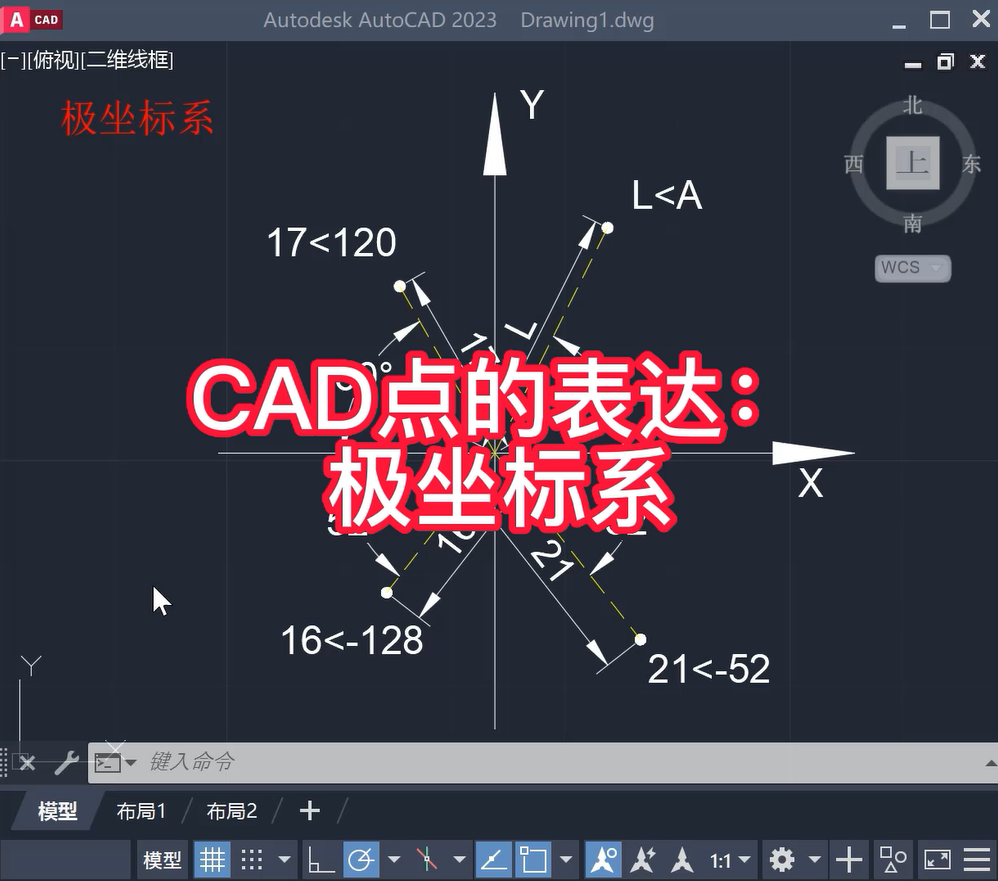 CAD点的表达方式：极坐标系