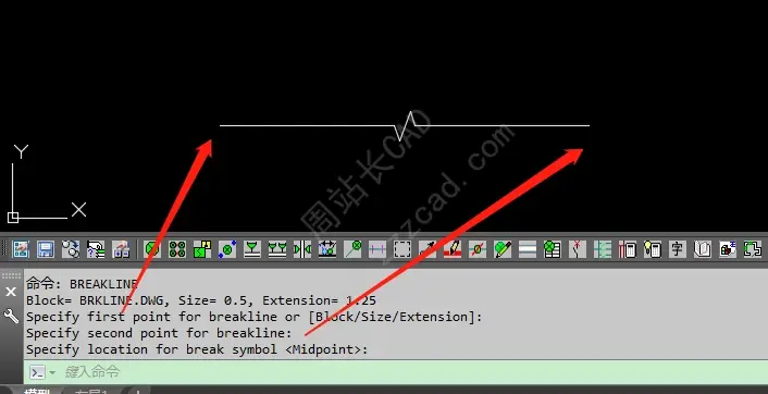 CAD折断线绘制，扩展工具命令：breakline，到底怎么用？