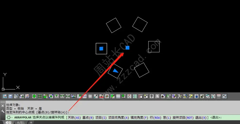 CAD环形阵列的2个方法,你知道多少? - 周站长CAD
