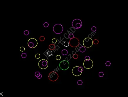 怎么用CAD选择同颜色同半径的圆，并且统计出数量？