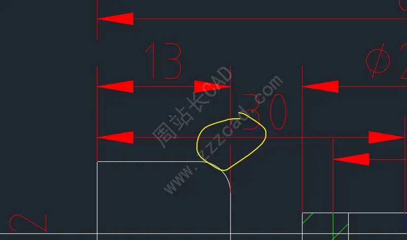 CAD标注重叠了,怎么打断? - 周站长CAD