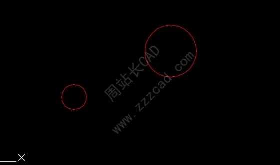 CAD怎么快速叠合两个圆的圆心？