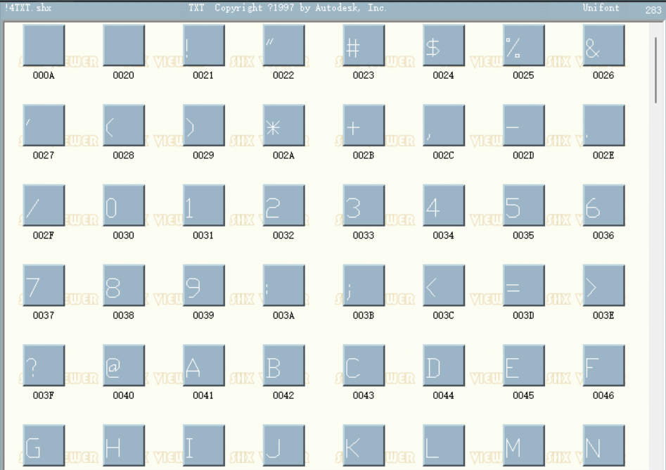 !4TXT.shx字体下载