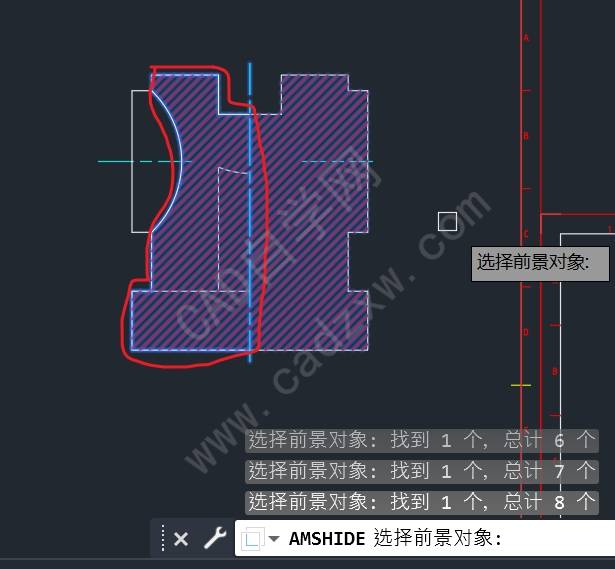 cad mechanical隐藏工具怎么消隐图形