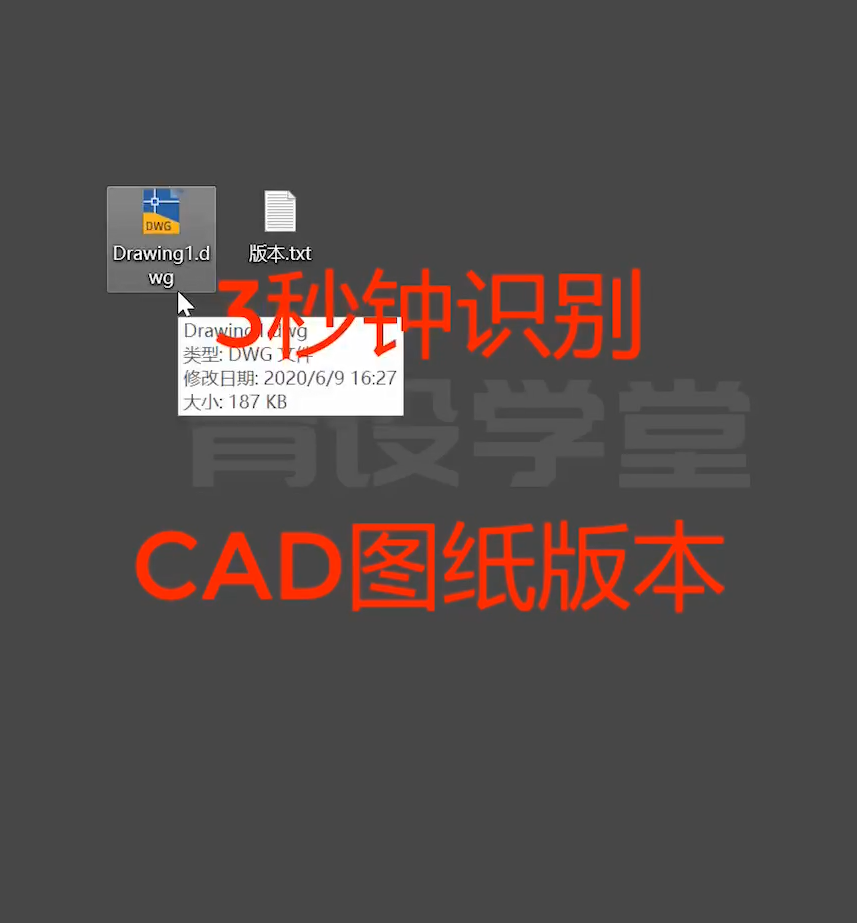 不用CAD如何识别DWG图纸版本？