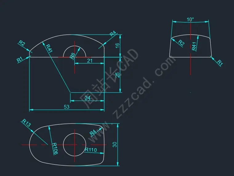 AutoCAD实战练习题28视频讲解