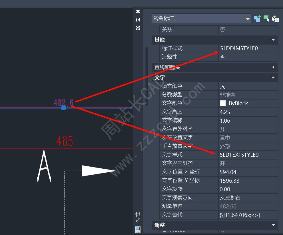 为什么CAD标注样式和文字样式一样，但标注文字大小不一样？