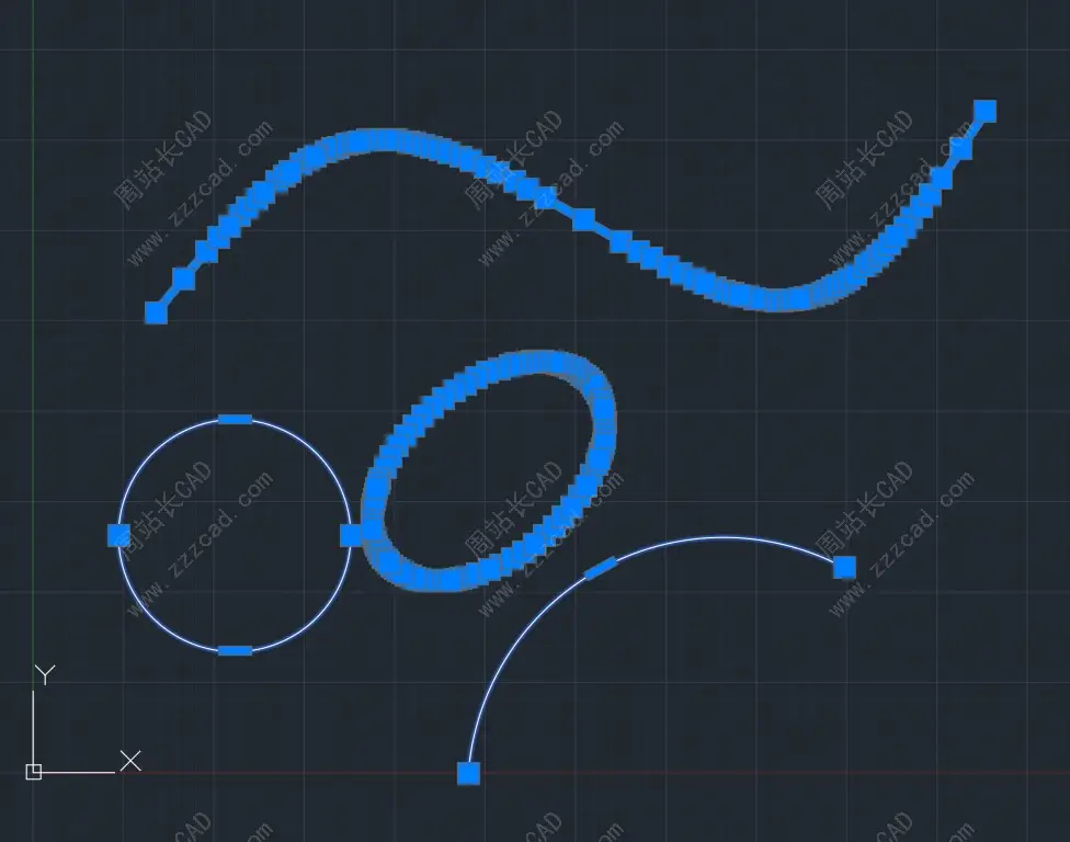 一键将CAD圆、圆弧、椭圆、椭圆弧、样条曲线转多段线