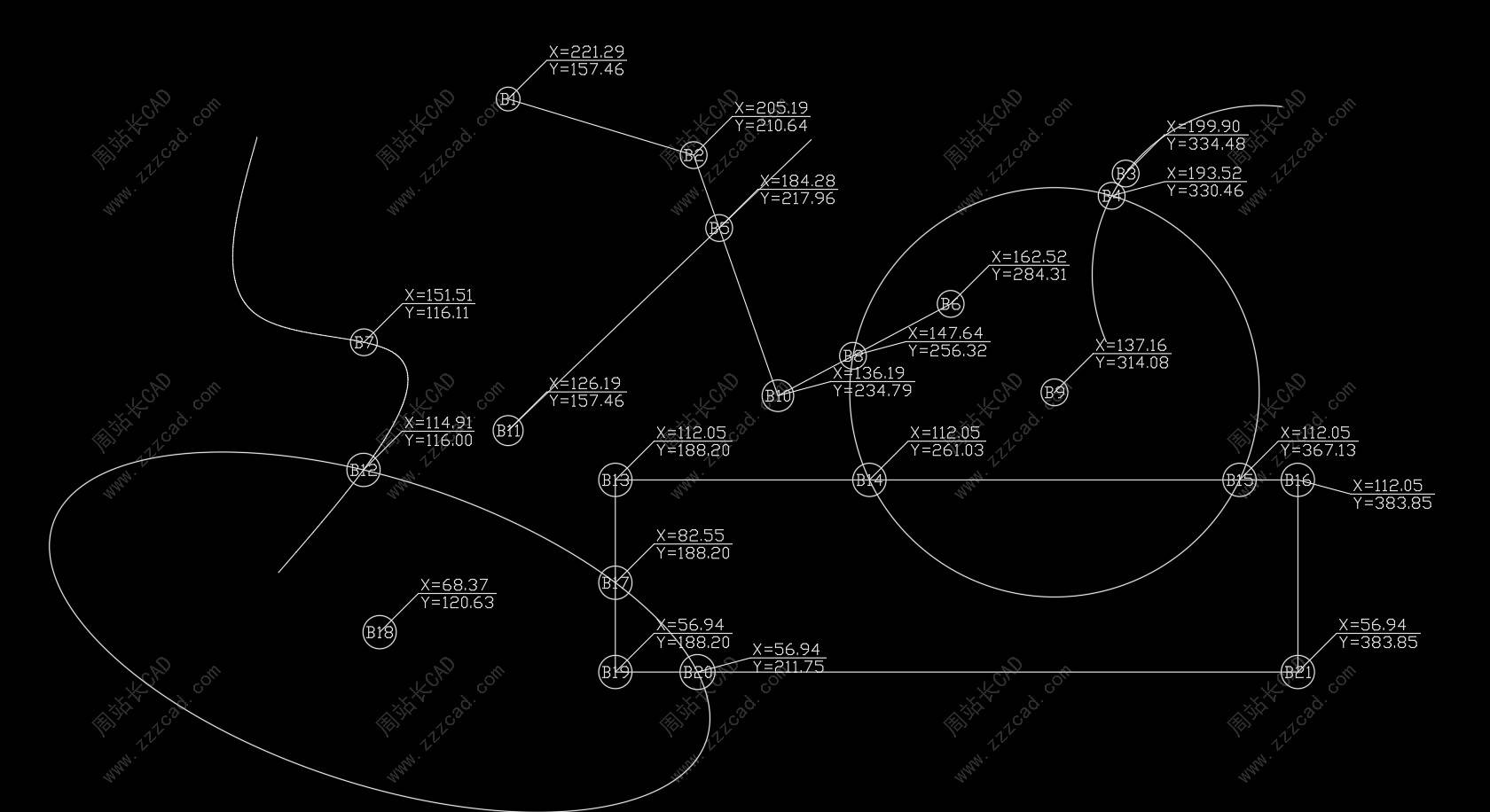 CAD自动编号与坐标标注又升级啦！（支持坐标UCS、编号样式、交点编号与标注）